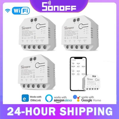 SONOFF DUAL R3/DUAL R3 Lite WiFi MINI Switch With Power Metering 2 Gang Dual Rel