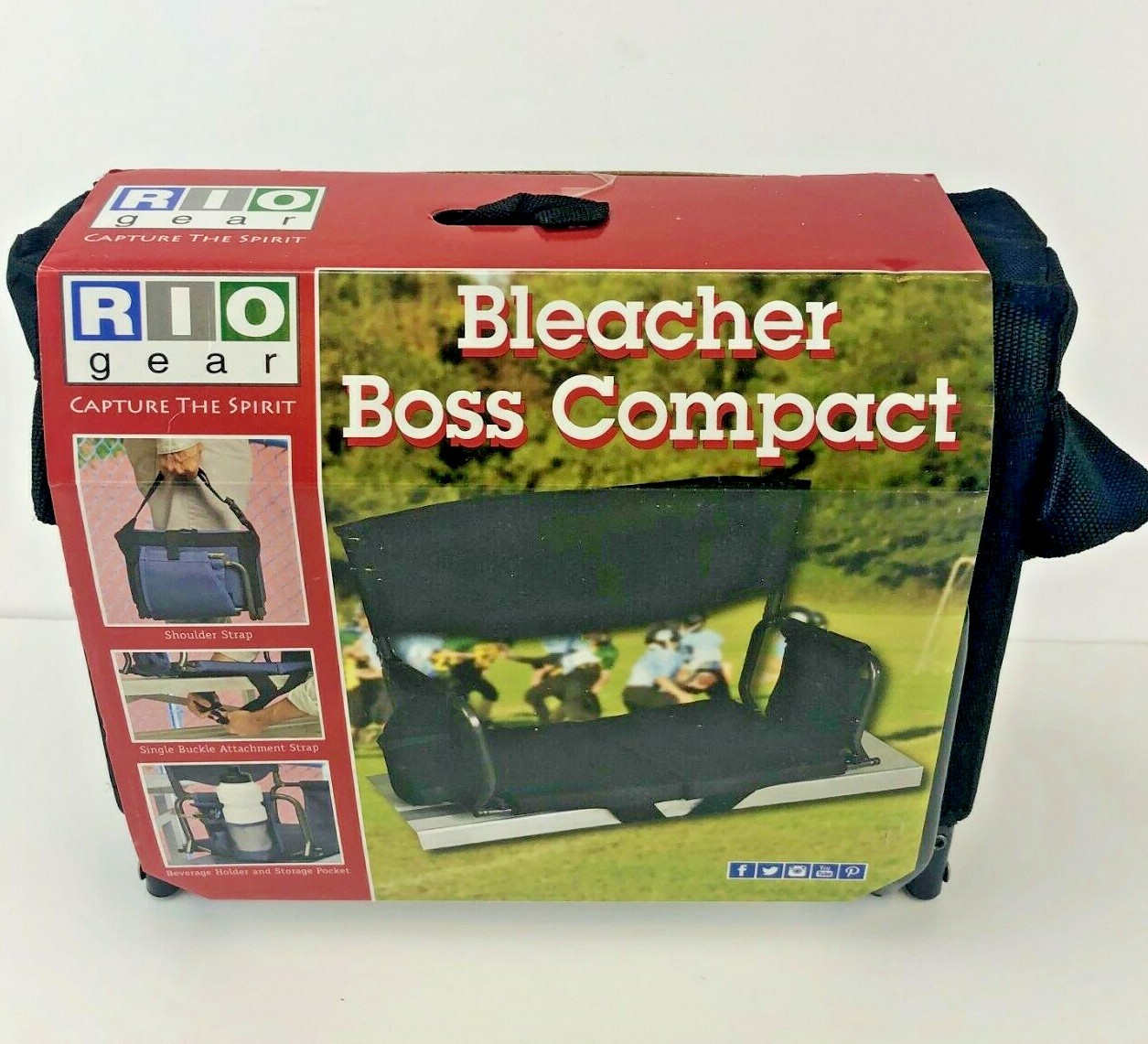 rio gear bleacher boss compact stadium seat
