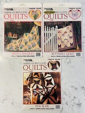 NEW  SEALED 3 - VINTAGE RARE LEISURE ARTS QUILT TEMPLATES 199003,199002,199013