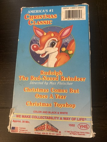 Rudolph The Red Nosed Reindeer (VHS, 1993) Kids Klassics GoodTimes Video - Picture 2 of 4