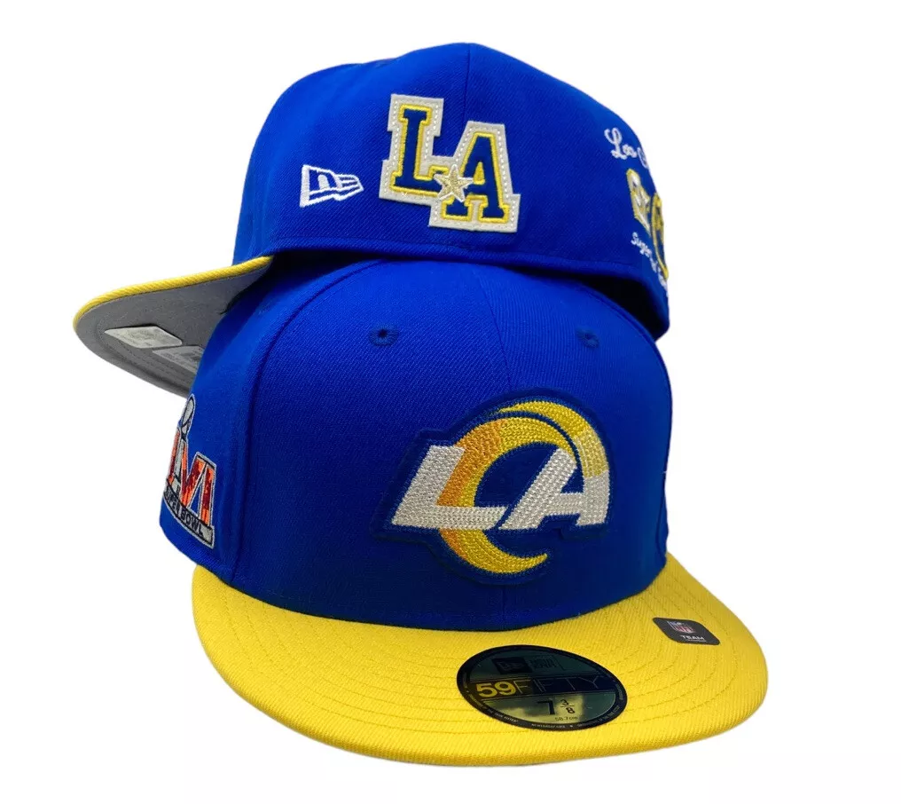 Los angeles rams fitted hat 2025