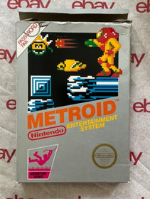 Metroid (Nintendo NES, 1987) Complete! With Manual, Box and Styrofoam! 5 Screw!