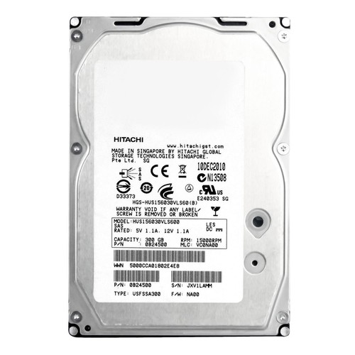 Hard Drive Hitachi Ultrastar HUS156030VLS600 300GB 15000RPM 64MB SAS-2 3.5" - Picture 3 of 3