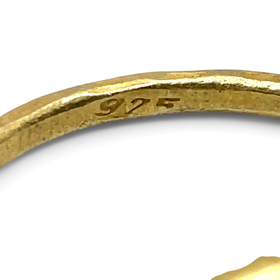 Stackable Sterling Silver Gold-Tone Oval Pink Sto… - image 6