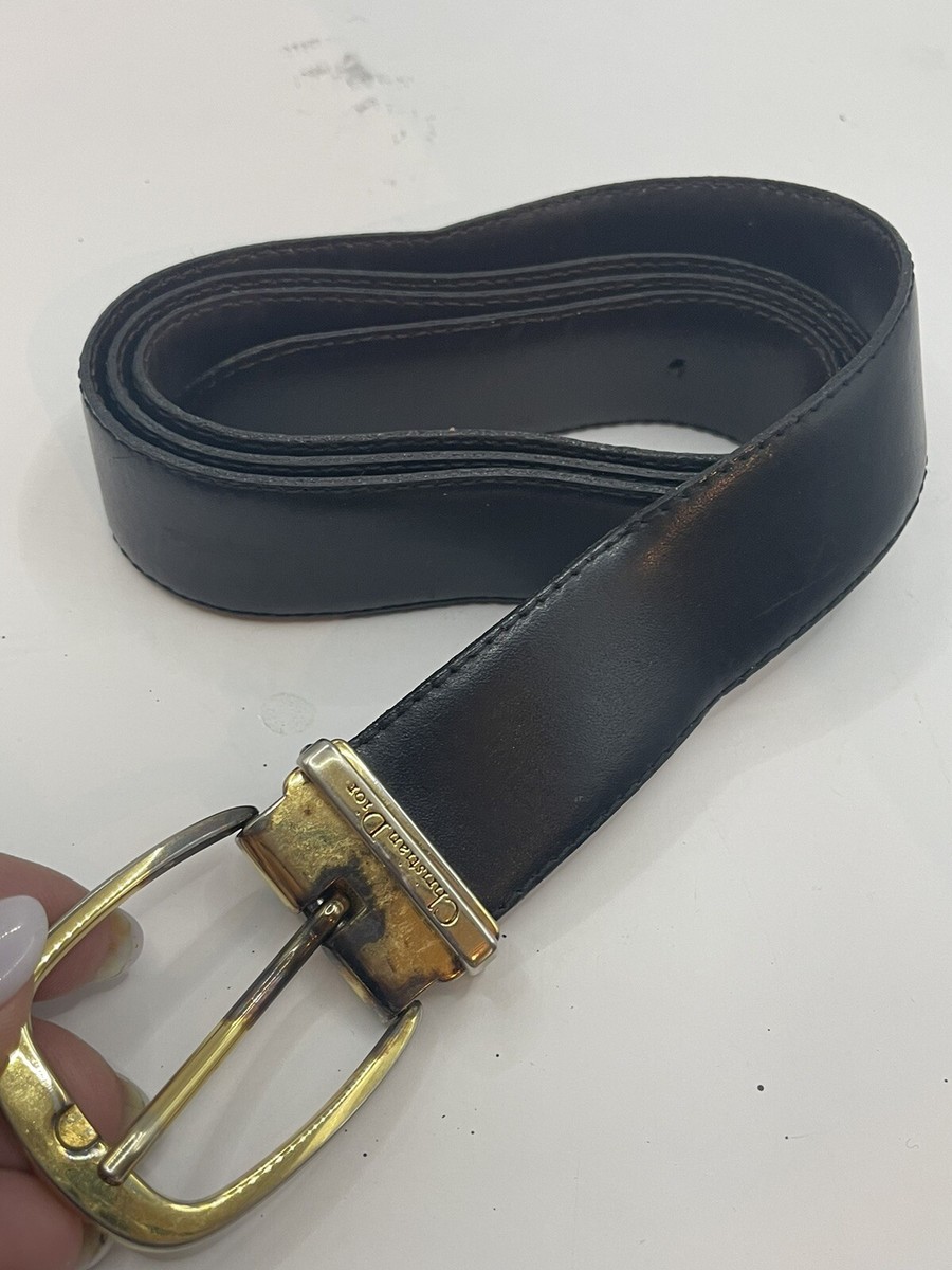 Dior Reversible Black/brown Leather Belt Unisex Size 30-35” | eBay