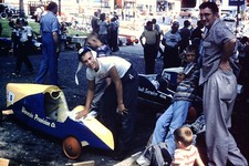 1956 Kids Soap Box Derby Cars  Kodak Red Border Slide AR-E