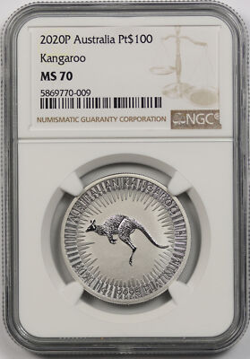 2020P Australia Kangaroo Platinum Pt $100 MS 70 NGC | eBay