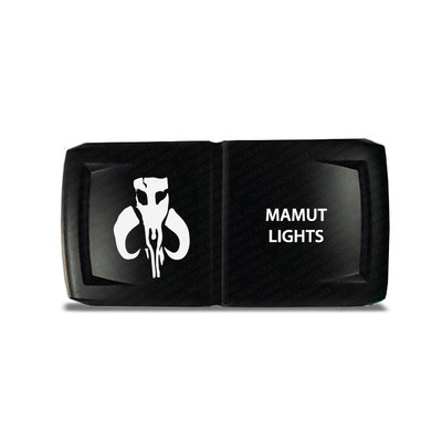 CH4x4 Rocker Switch V2  Mamut Lights Symbol  - Horizontal - White LED