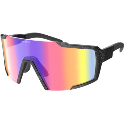 Scott Shield Sunglasses Medium/Large Fit Marble Black/Teal Chrome