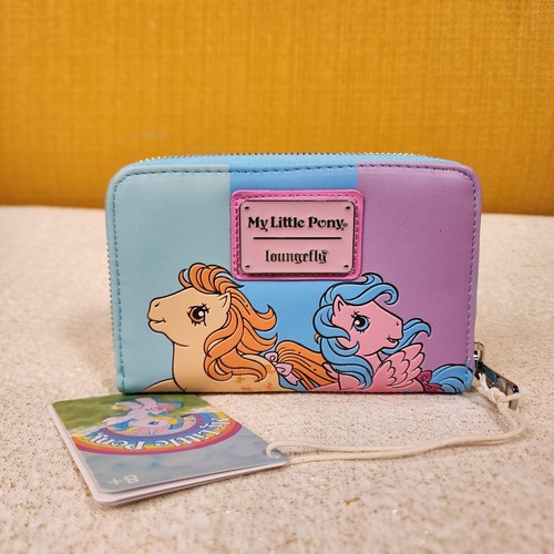 Loungefly My Little Pony Color Block Pastel Rainbow Zip Around Wallet NEW - Picture 4 of 13