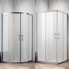 Duschkabine Viertelkreis Runddusche Duschabtrennung Dusche ESG Glas Eckeinstieg