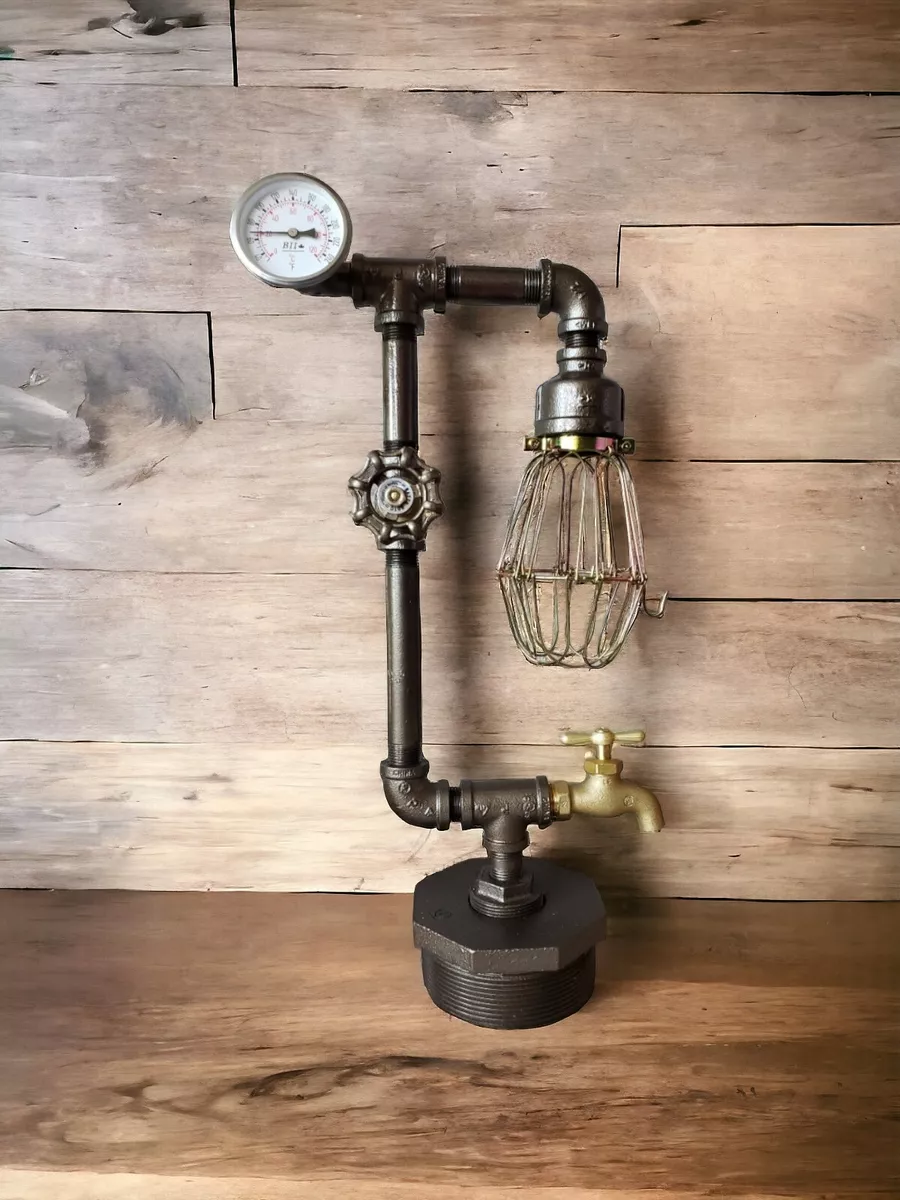 Rustic pipe lamp deals
