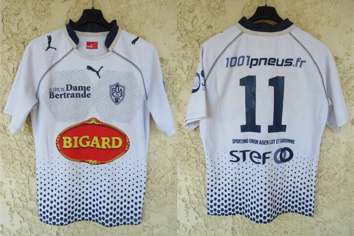Maillot Rugby Agenais Rail Porté #6 Vintage Joma Bleu Shirt agen - XL