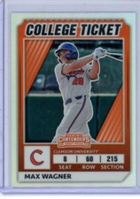 2022 Panini Elite Extra Edition College Tickets Optic Holo Max Wagner #39