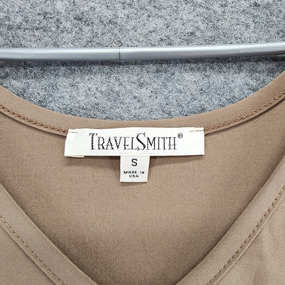 Travelsmith Shirt Womens Small Tank Top V Neck Sleeveless Foto 3 de 4