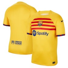 NEW Barcelona Nike 2022/23 Stadium Replica Jersey - Yellow - FREE SHIPPING