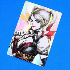 Harleen Quinzel Harley Quinn Batman Rainbow Foil Holographic Character Art Card