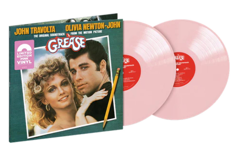 Оригинальный саундтрек GREASE на виниловой пластинке РОЗОВОГО цвета, НОВОЙ И ЗАПЕЧАТАННОЙ! Оливия Ньютон Джон