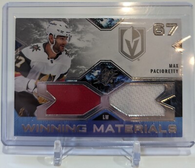 Max Pacioretty Winning Materials Dual Colour Jersey Patch 2021-22 Upper Deck SPx