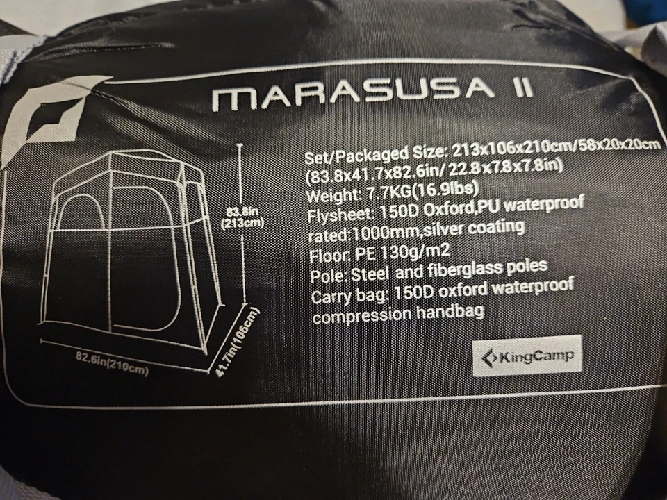 Tienda de ducha grande Kingcamp Marasusa II 2 habitaciones nueva con etiquetas precio de venta sugerido por el fabricante 149. Foto 2 de 2