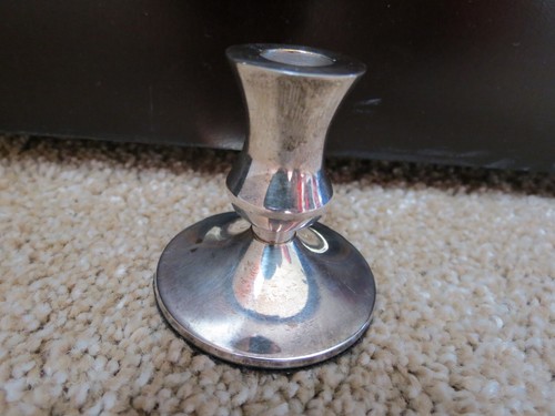 NWT WILLIAMS SONOMA SILVER PLATED MINI TAPER CANDLESTICK HOLDER - Picture 3 of 6