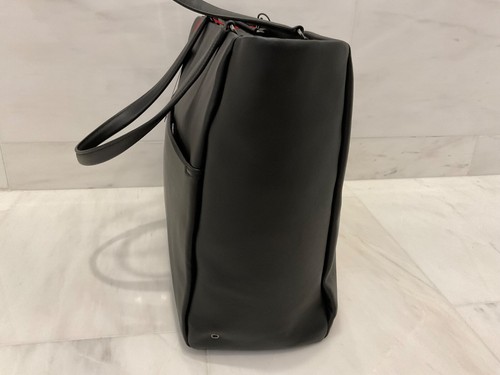 NEW Tumi Voyageur VAIL LARGE Tote 100% Leather Crossbody Bag - BLACK w/ GUNMETAL - Picture 4 of 15