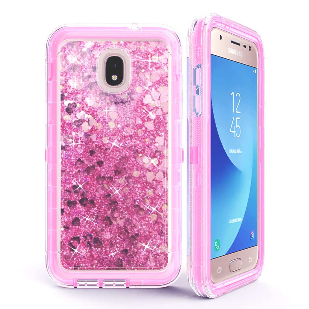 For Samsung Galaxy Prime 3/J3 2018/J3 Star/J3 Shockproof Glitter Liquid Case eBay
