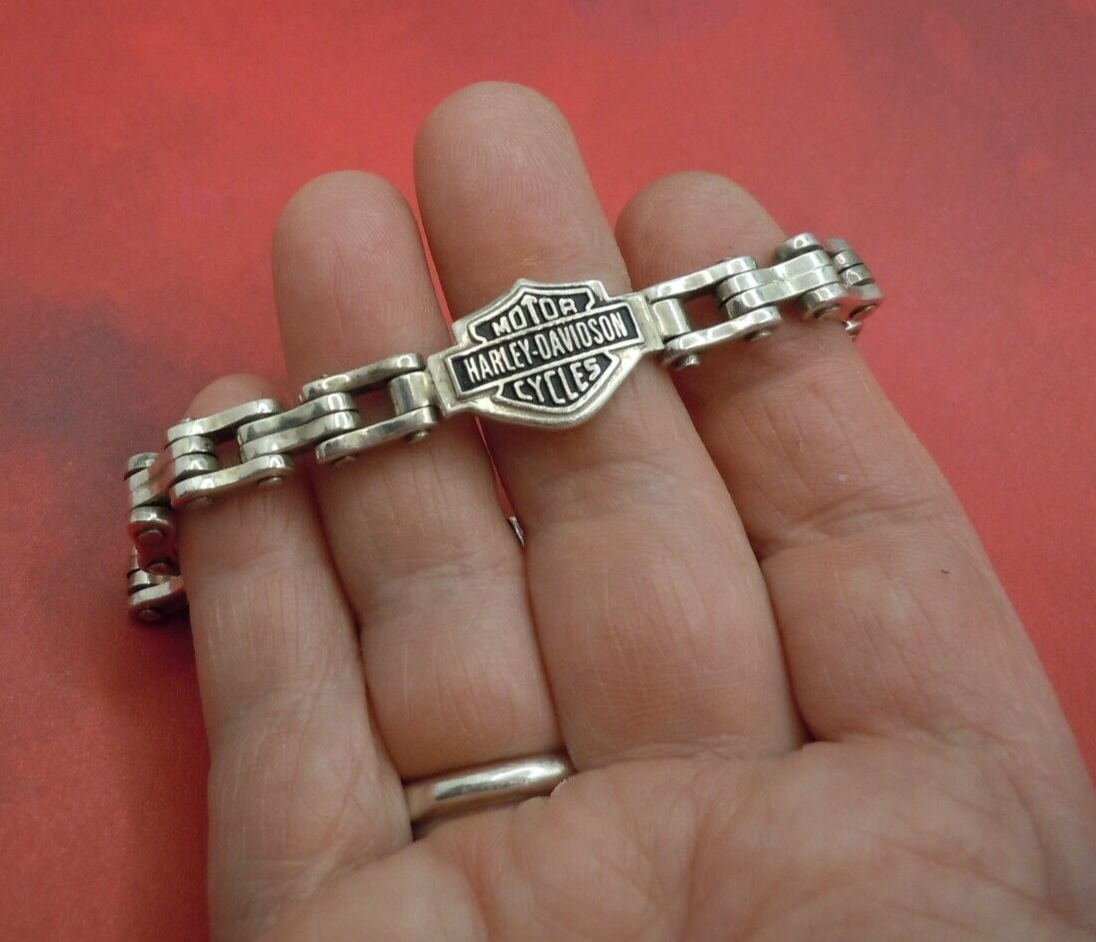 Vintage 925 Mexico Sterling HARLEY DAVIDSON Bike Chain