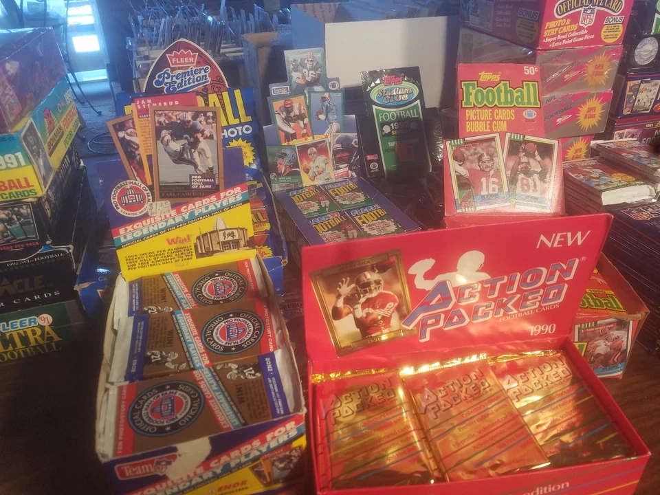 1000 Cards - Unopened NFL Football Card Wax Box Packs - Image 4 of 4