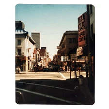 San Francisco Grant & Broadway Photo 1980s North Beach California Street B3314