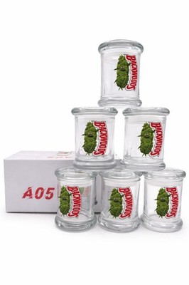 Stash Jars A05   White Box | Small Size Glass Jars | 6PCS Set | FREE Shipping