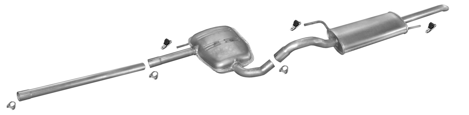 Silencieux pour VW Passat 2.0 pot d'chappement arrière berline 10828