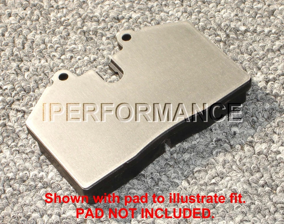 Juego de protector térmico de cuña de pastillas de freno de titanio para Ferrari 348 GTB, GTS, 1989-1995; Fr Foto 2 de 3