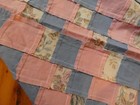 Jacobs Ladder Quilt Top Handmade Pieced Pink & Blue w/ Butterfly Print 54 x 58" — photo 6