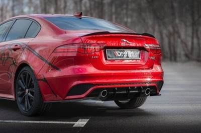 Maxton Design Heckansatz Diffusor passend für Jaguar XE R-Dynamic X760 FL schwar