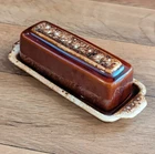 Vintage Hull Pottery Brown Drip Glaze Butter Dish USA OvenProof Kitchenware