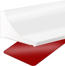 78 Inch Shower Threshold Water Dam, Silicone Barrier Door Bottom White