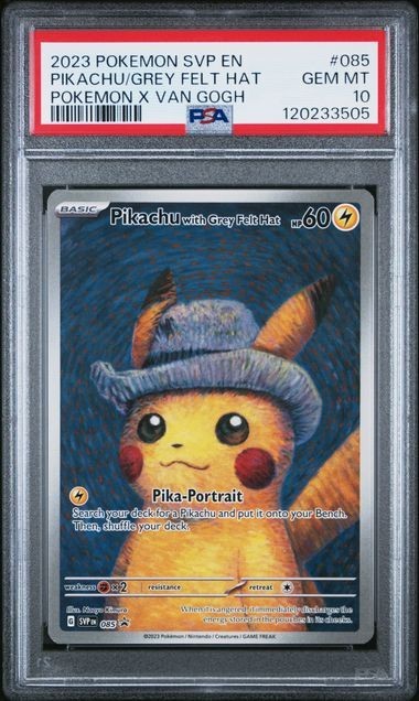 ゴッホピカチュウPikachu with grey felt hat PSA10 PSA 10 - Pokemon Van Gogh Museum: Pikachu with Grey Felt Hat