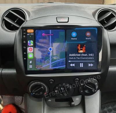 Head Unit Stereo Radio For Mazda 2 2007-2013 With Apple Carplay Android 15 GPS