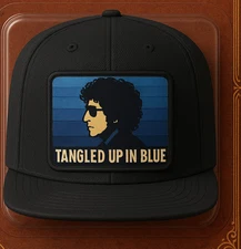 Bob Dylan Hat, Removable Metal Patch, Snapback