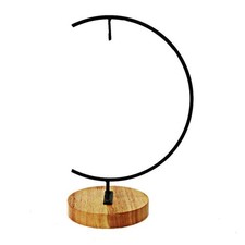 G-shaped Ornament Display Stand Iron Pothook Stand for Hanging Glass Terrariu...