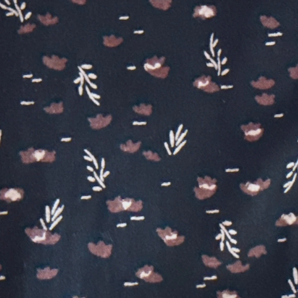 Frank & Oak Dress Shirt Mens Blue Oxblood Floral Print Button Down Size XL - Image 2 of 4