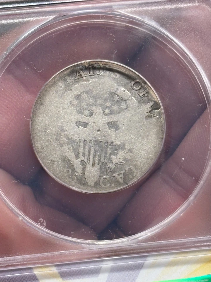 1806 Draped Bust 25c QUARTER Dollar Early American coin ANACS AG-3 Details - Image 3 of 4