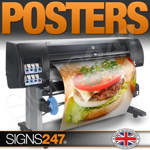 POSTER PRINTING Gloss Satin or Matt Paper Finish Print A0 A1 A2 A3 A4 posters
