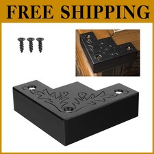 Rustic Black Metal Corner Protectors 4pcs