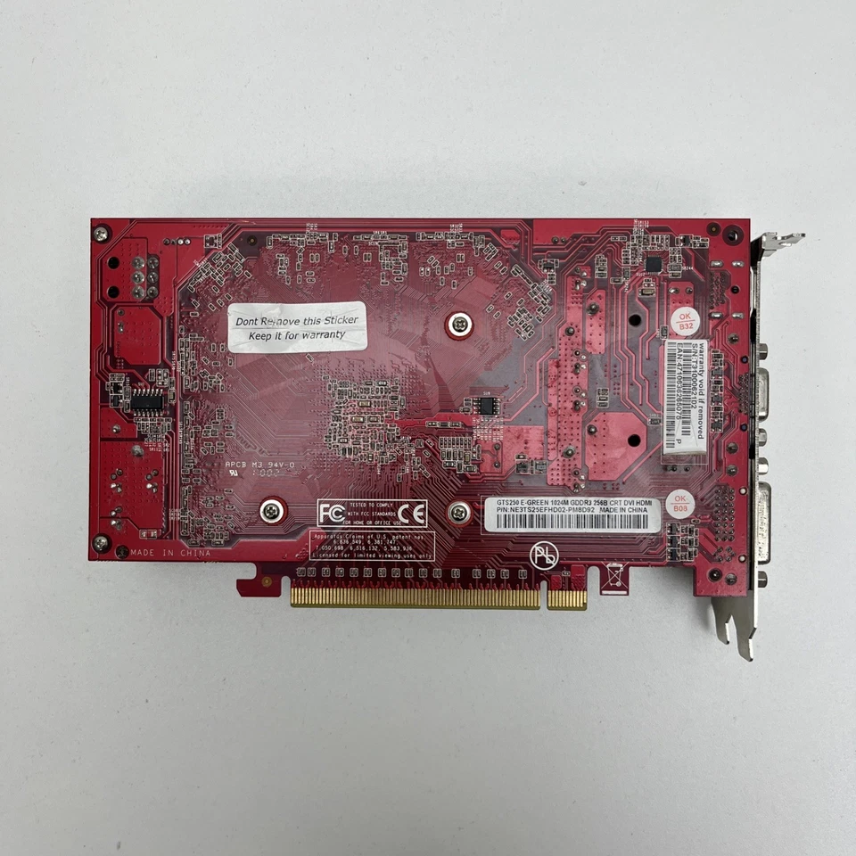 PALIT Geforce  GTS250 E-Green 1024M GDDR3 256B Gaming Graphic Card Ref: 1017 - Image 2 of 4