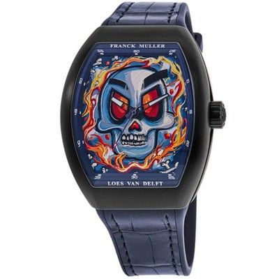 New Franck Muller Vanguard  Men's Watch V 43 SC SKULL LOES VAN DELFT NR BR (NR)