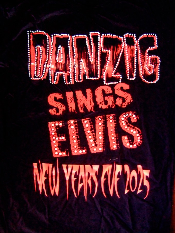 NEW  DANZIG sings ELVIS NYE  2025 LOGO TEE L