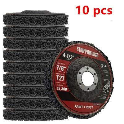 #ad #ad 10 PCS 4.5quot; x7 8quot; Black Poly Strip Discs Rust amp; Paint Remover for Angle Grinder $23.99