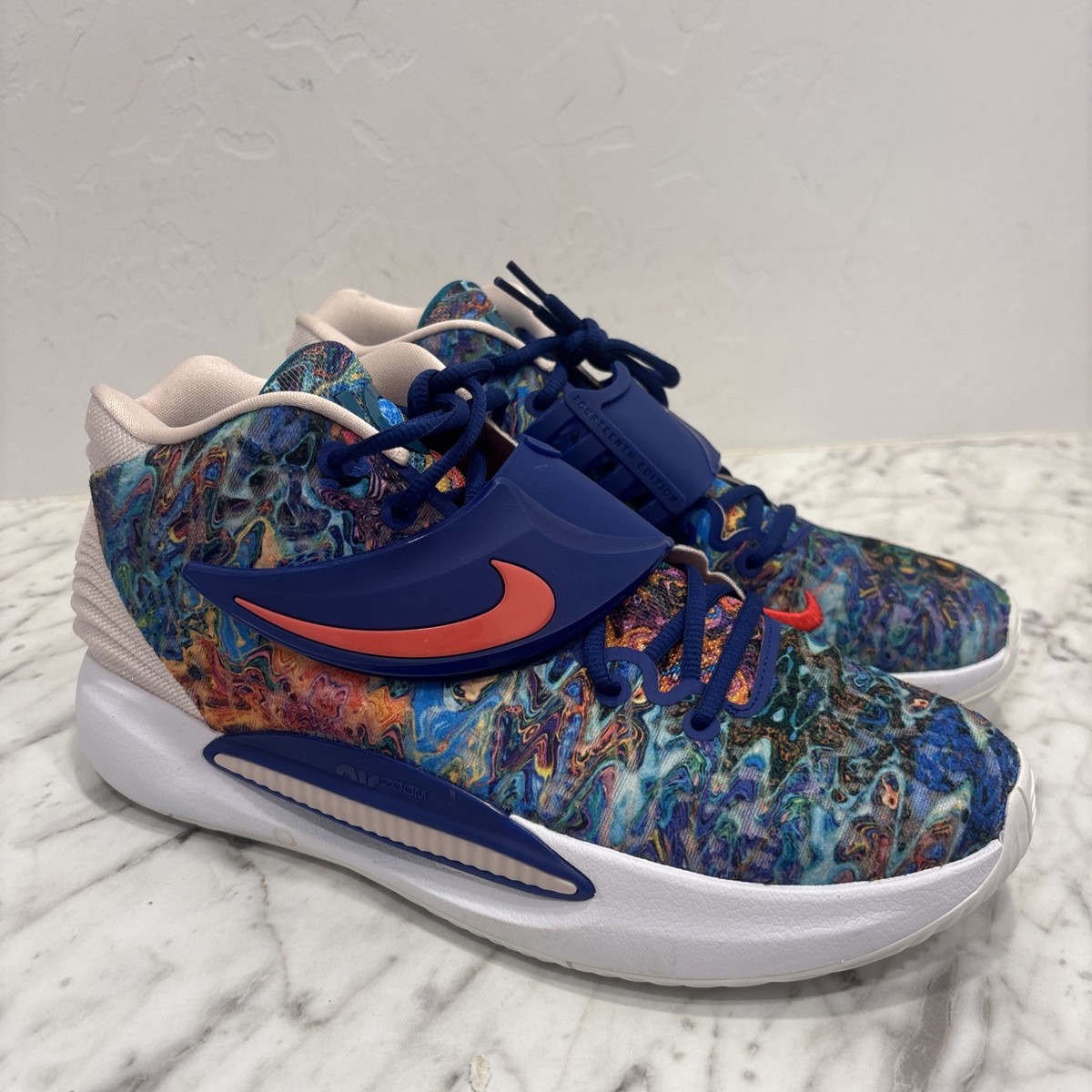 Size 11 - Nike KD 14 Psychedelic Blue Red Rare CW3935-400 Nby | eBay